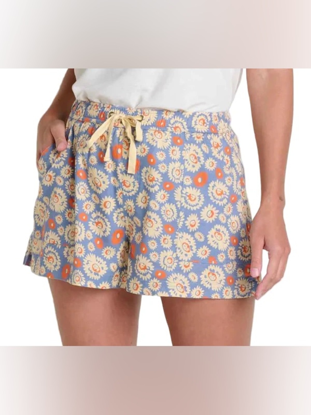 Taj Hemp Pull-On Short - Women's Small S - North Shore Shape Print